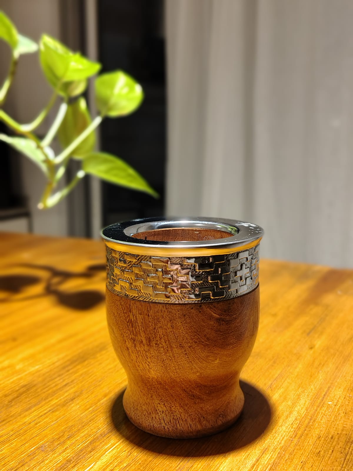 Mate hornero liso acero algarrobo pampa